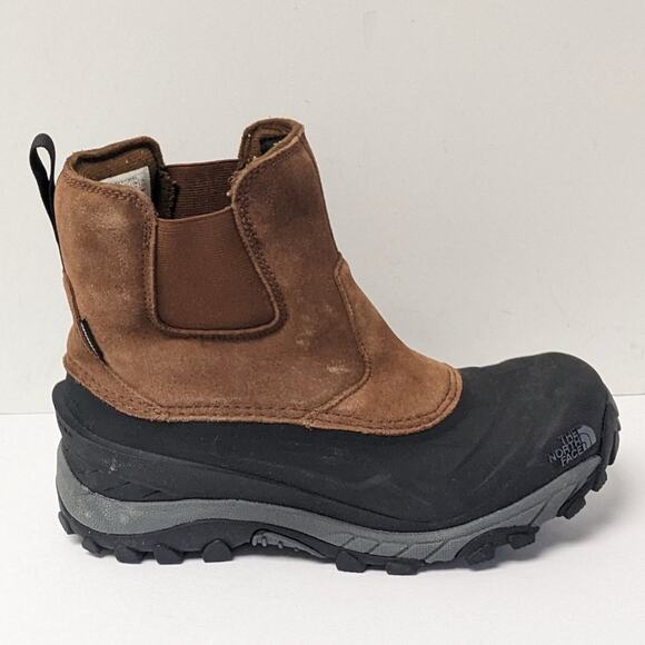 The North Face Chilkat IV Pull-On Winter Boots, Brown Suede, Men's 7 M - Picture 2 of 6
